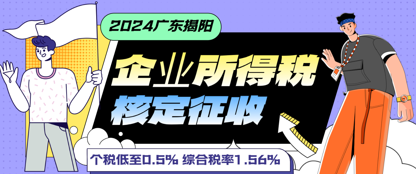 2024广东揭阳核定征收企业所得税（核定征收企业所得税的条件）