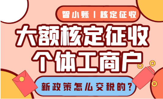 大额核定征收的个体工商户怎么交税？2025新政策需要交哪些税！