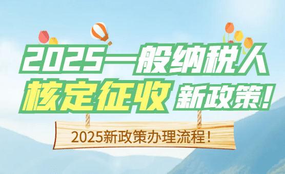 2025一般纳税人核定征收最新政策！
