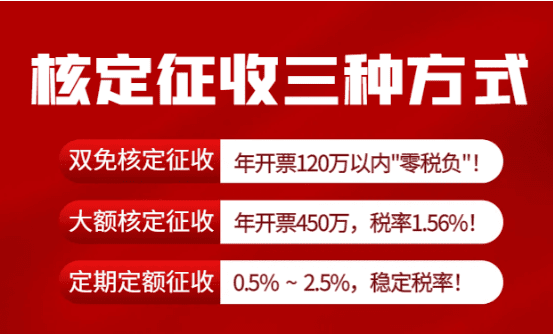 2025核定征收的三种方式：双免、大额和定额如何选择？