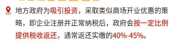 杭州园区返税政策！