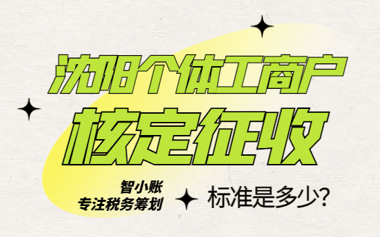 沈阳个体工商户核定征收标准是多少？