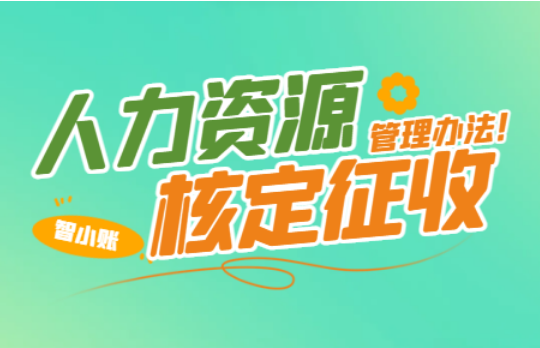 人力资源核定征收管理办法！