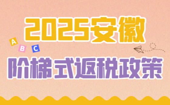 安徽阶梯式返税政策！