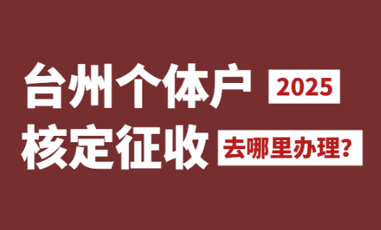 台州个体户核定征收去哪里办理？