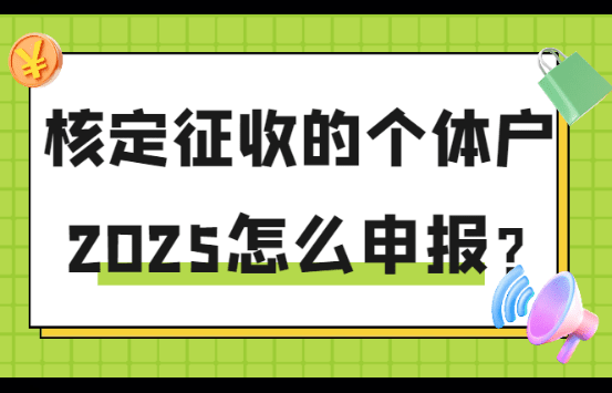 2025核定征收的个体户怎么申报？