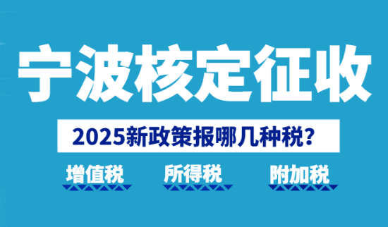 宁波核定征收报哪几种税？