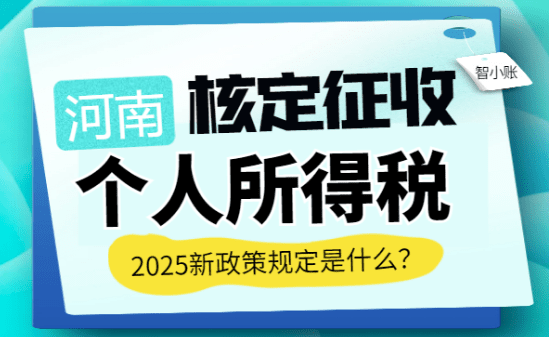 河南核定征收个人所得税规定是什么？