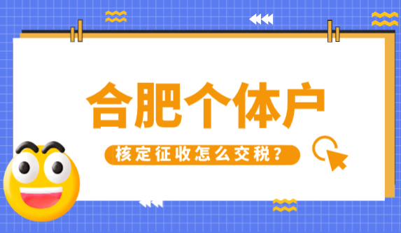 合肥个体户核定征收怎么交税?