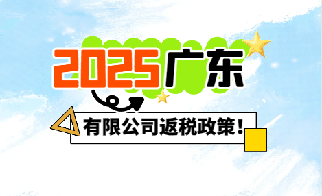 2025年广东有限公司返税政策！