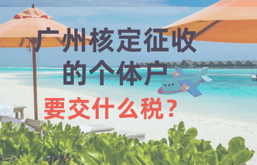广州核定征收的个体户要交什么税？