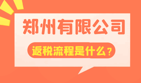 郑州有限公司返税流程是什么？