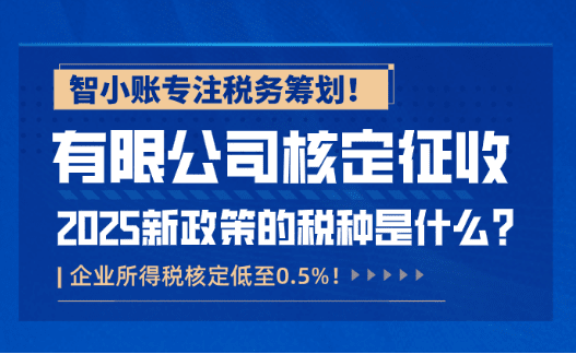 有限公司核定征收的税种是什么？企业所得税核定低至0.5%？