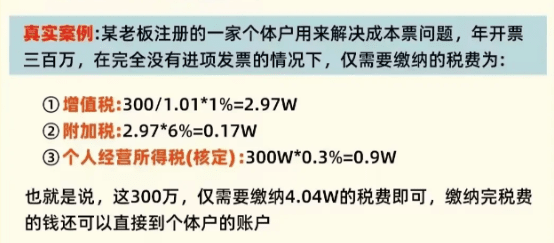 山东滕州核定征收个体户交税方式有哪些？