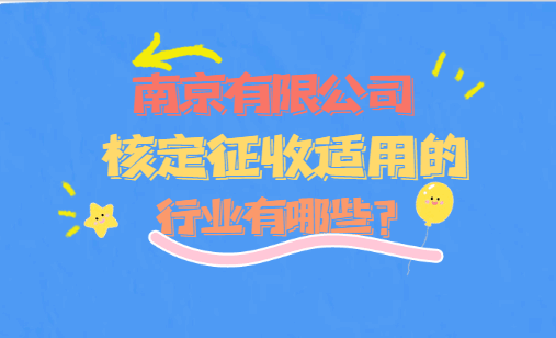南京有限公司核定适用的行业有哪些？
