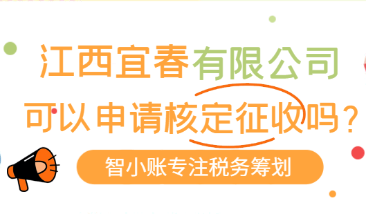 江西宜春有限公司可以申请核定征收吗?