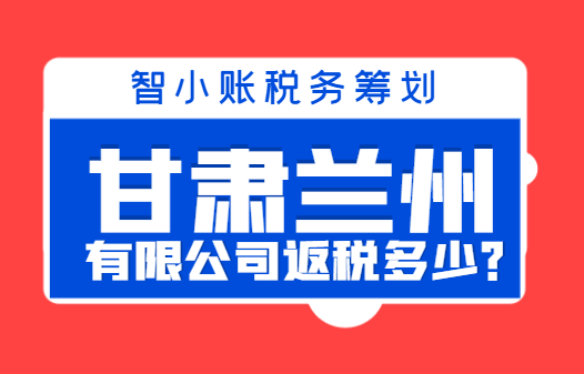 甘肃兰州有限公司返税多少？