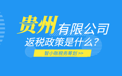 贵州有限公司返税政策是什么？