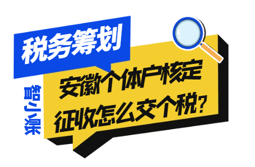 安徽个体户核定征收怎么交个税？