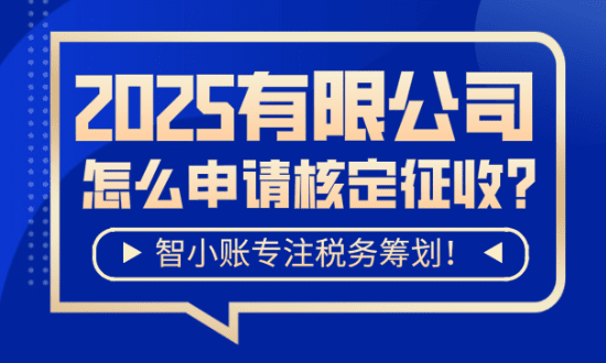 有限公司怎么申请核定征收？