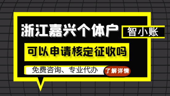 浙江嘉兴个体户可以申请核定征收吗？