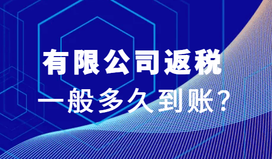 有限公司返税一般多久到账?