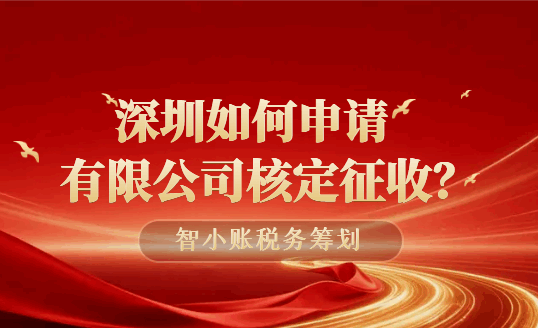 深圳如何申请有限公司核定征收？