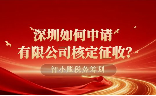 深圳如何申请有限公司核定征收？