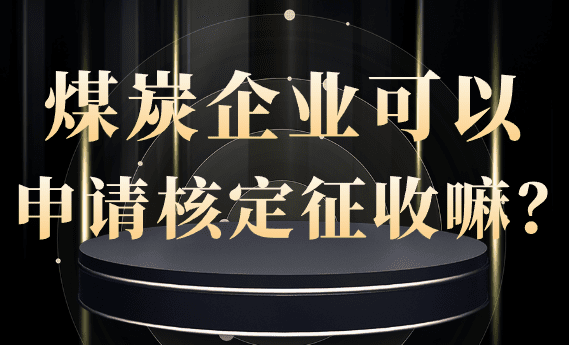煤炭企业可以申请有限公司返税吗？