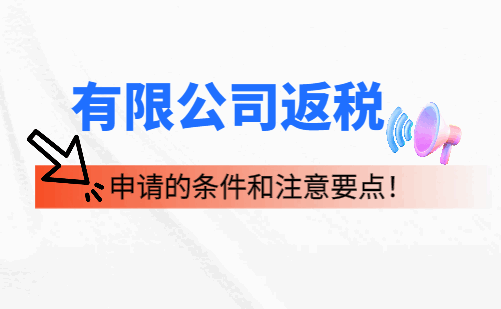 有限公司返税申请的条件和注意要点！