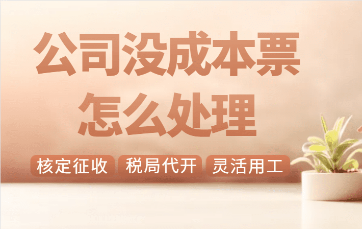 成本票不够的解决方法!合规享受企业所得税核定低至0.5%!