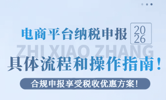 2026电商平台纳税申报的具体流程与操作指南！