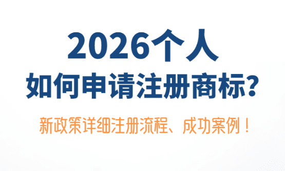 2026个人如何申请注册商标？（新政策下详细注册流程、成功案例！）