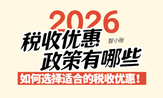 2026年税收优惠政策有哪些？选择适合的税收优惠政策！