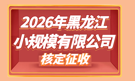 2026年黑龙江小规模有限公司核定征收！