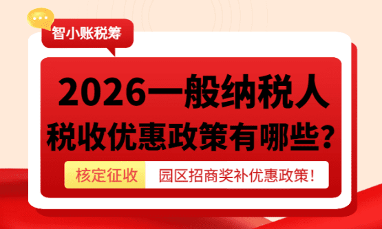 2026一般纳税人税收优惠政策有哪些？