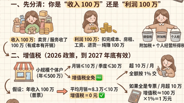 2026个体工商户怎么交税？有哪些税收优惠？