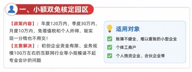 2026电商核定征收双免政策！