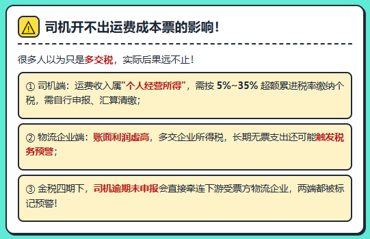 货运司机结算运费后，怎么合规开票给物流企业？个人货运司机开票方案流程！