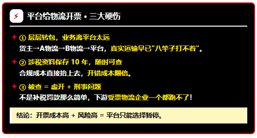 最近网络货运平台暂停物流企业开票！个体司机运费拿不到成本票怎么办？