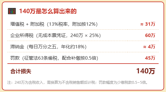 电商平台销售1200万，只申报960万收入，面临补税罚款140万！