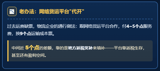 个人司机收到运费开不了票，物流企业的进项缺口怎么办？